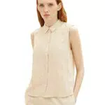 TOM TAILOR Denim Damen 1036845 Top Bluse, 31700-Dusty Sand Beige