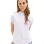 TOM TAILOR Denim Damen Kurzarm-Bluse mit Streifen