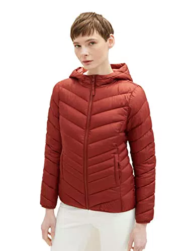 TOM TAILOR Denim Damen Lightweight Steppjacke mit Kapuze