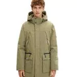 TOM TAILOR Denim Herren Artic Winterparka 1032436, 10415 - Dusty Olive Green