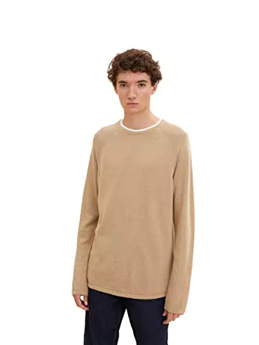 TOM TAILOR Denim Herren Basic Strickpullover - Modell 1033335