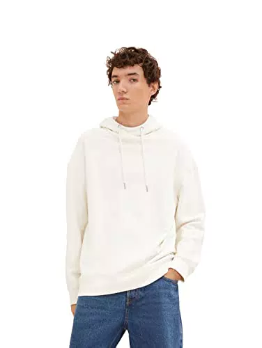 TOM TAILOR Denim Herren Hoodie mit Struktur 1034101