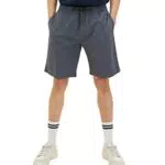 TOM TAILOR Denim Herren Regular Fit Chino Bermuda Shorts mit Stretch 31559 - Navy Blue White Structure