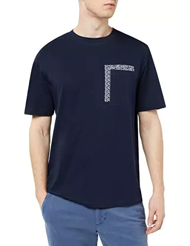 TOM TAILOR Denim Herren T-Shirt 1035589, 10668 - Sky Captain Blue