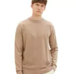TOM TAILOR Herren 1038198 Basic Crewneck Strickpullover aus Baumwolle