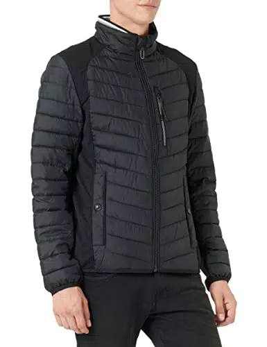 TOM TAILOR Herren Hybrid Steppjacke - Modell 1031475 - Schwarz