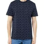 TOM TAILOR Herren T-Shirt mit geometrischem Design - Navy