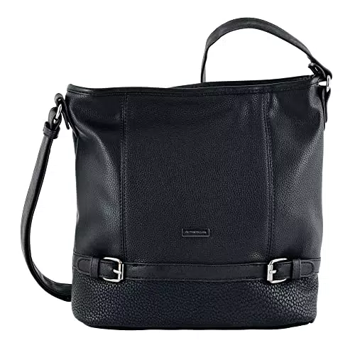 TOM TAILOR Damen Hobo Bag Juna - Mittelgroß, Schwarz