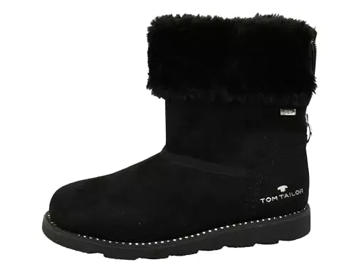 Tom Tailor Kinder Halblange Stiefel - Schwarz