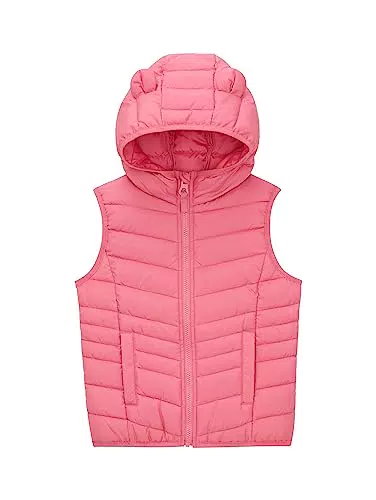 TOM TAILOR Mädchen 1038497 Lightweight Steppweste mit Ohren