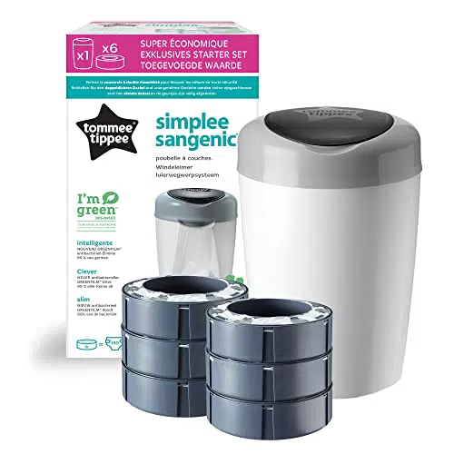 Tommee Tippee Windeleimer Simplee Sangenic - Inklusive Nachfüllkassetten