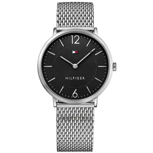 Tommy Hilfiger Analog Quarzuhr für Herren mit Edelstahlarmband Edelstahlarmband - 1710355