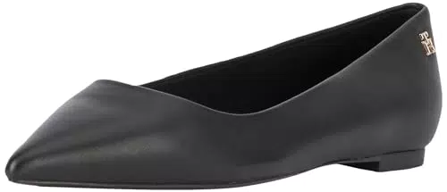 Tommy Hilfiger Damen Ballerinas Essential Pointed Ballerina - Schwarz