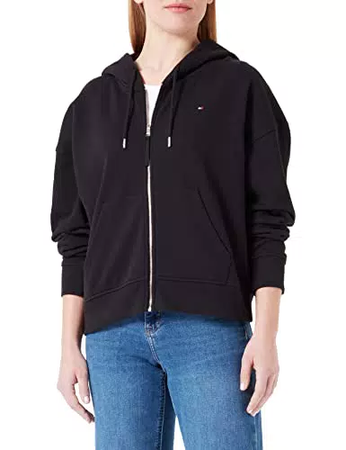 Tommy Hilfiger Damen Hoodie mit Reißverschluss 1985 Terry Zipper