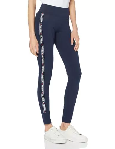 Tommy Hilfiger Damen Leggings Sport, Blau