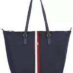 Tommy Hilfiger Damen Tote Bag Tasche Poppy mit Reißverschluss - Blau