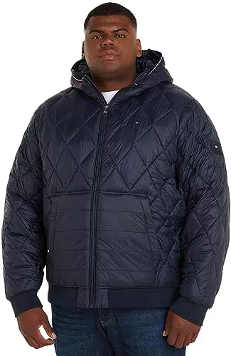 Tommy Hilfiger Herren BT-Mix Quilt RCL Hooded Jacket - Gewebte Jacke