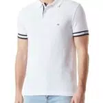 Tommy Hilfiger Herren Poloshirt Kurzarm Monotype Cuff Slim Fit