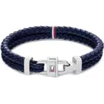 Tommy Hilfiger Jewelry Armband für Herren aus Leder Blau - 2790362