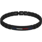 Tommy Hilfiger Herren Armband mit Knebelverschluss aus Edelstahl