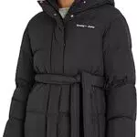 Tommy Jeans Damen Daunenjacke Serif Linear Winter - Schwarz