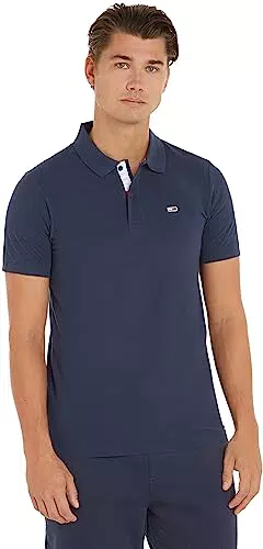 Tommy Jeans Herren Poloshirt Slim Fit - Blau