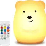 TOPERSUN LED Baby Silicone Night Light with Touch Portable for Decoration Gift