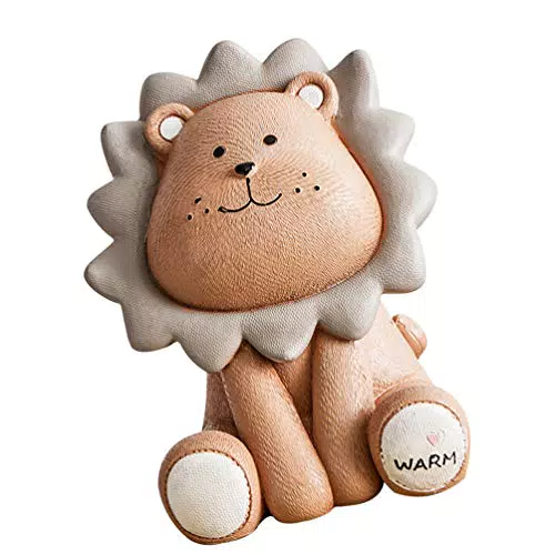 TOYANDONA Löwe Münzbank Kinder Niedlichen Cartoon Kawaii Sparbüchse Löwe Sparschwein Kinder Geburtstagsgeschenk