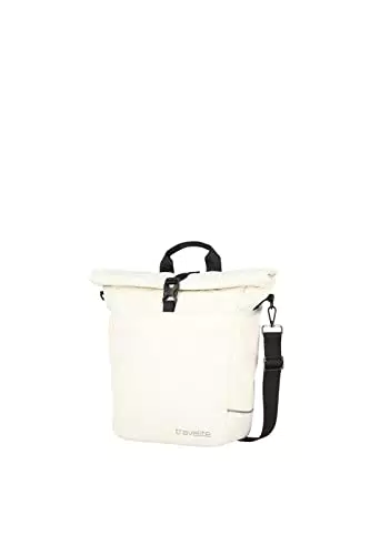 Travelite Fahrradtasche Gepäckträger wasserfest mit abnehmbarem Schultergurt - Rolltop Verschluss