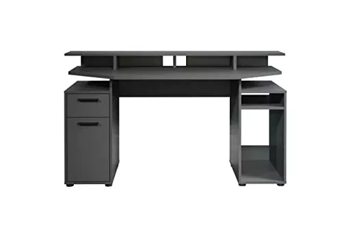 Trendteam Smart Living - Gaming Schreibtisch Commander 160 x 88 x 60 cm - Anthrazit