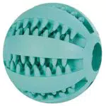 Trixie Hund Denta Fun Ball aus Naturgummi mit Minzgeschmack - Für alle Rassen - 7 cm