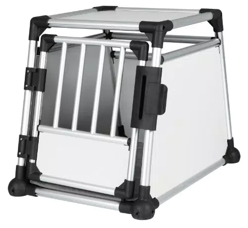TRIXIE Hunde-Transportbox, Aluminium, M: 55 × 62 × 78 cm