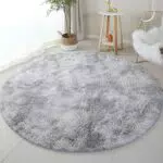 Twirush Hochflor Teppich Rund - Super weicher Shaggy Teppich für Wohnzimmer und Kinderzimmer