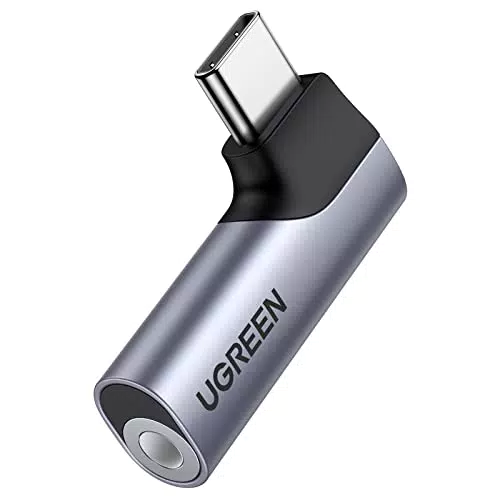 UGREEN USB C auf 3, 5mm Klinke 90 Grad Winkel Adapter auf Klinke