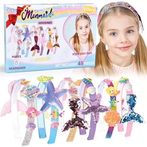 Kreativer Haarschmuck für Mädchen: Einhorn und Meerjungfrau Haarreif Set