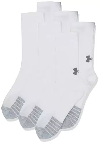 Under Armour Unisex High Socks Kids' Heatgear 3-Pack Crew Socks