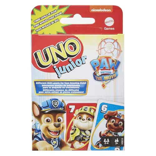 PAW Patrol UNO Junior Kartenspiel für Kinder ab 3 Jahren