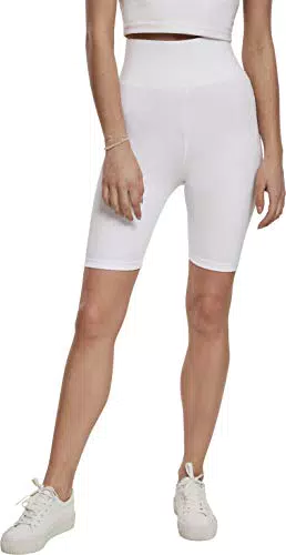 Urban Classics Damen Hose Ladies Radler-hose High Waist Cycle Yoga Shorts