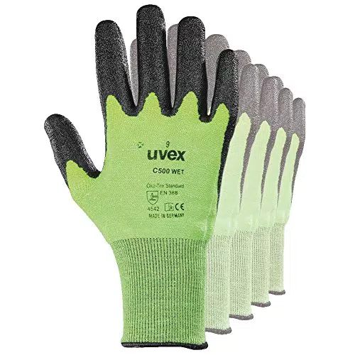 Uvex C500 Wet Arbeitshandschuhe mit Schnittschutz - Größe 10/XL