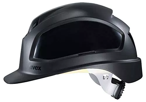 Uvex Pheos B-WR Bauhelm mit Belüftungssystem und Drehverschluss - Schwarz