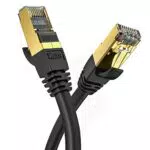 Veetop Cat8 Lan kabel 0, 25m 0, 5m 1m 2m 3m 5m 10meter 15meter 20meter Netzwerkkabel Ethernetkabel Internetkabel Superschnell Flexibel und Robust mit Vergoldetem RJ45 Schwarz