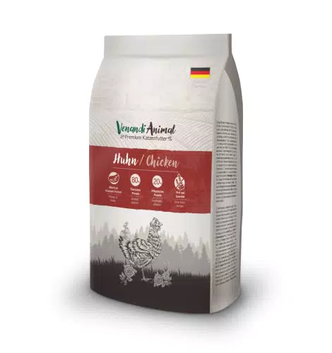 "Venandi Animal Premium Katzenfutter mit viel frischem Geflügel, getreidefrei"