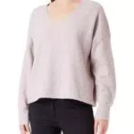 Vero Moda Damen Bluse mit V-Ausschnitt.