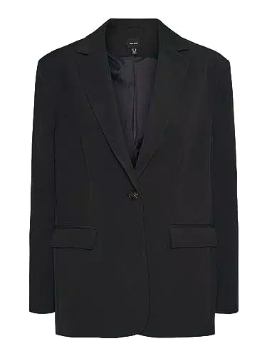 Vero Moda Damen Blazer Vmtroianthea Ls Loose Schwarz