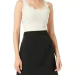 VERO MODA Damen VMVERONICA HW Short Skirt VMA Rock, Black