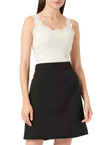 VERO MODA Damen VMVERONICA HW Short Skirt VMA Rock, Black