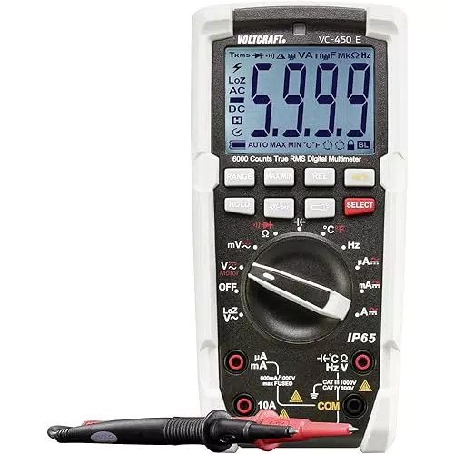 Voltcraft VC-450 E Digital-Multimeter IP65 CAT III 1000 V, CAT IV 600 V - Anzeige (Counts)