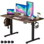 VOSATRON Elektrisch Höhenverstellbarer Schreibtisch 120x60cm Schreibtisch Höhenverstellbar mit Memory-Steuerung und Anti-Kollision Technologie