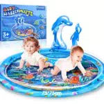 Wassermatte Baby, Baby Spielzeug 3 6 9 Monate, Spielmatte Baby Aufblasbares Wassermatte für Kinder