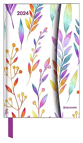 Watercolours - Buchkalender 2024 - Taschenkalender